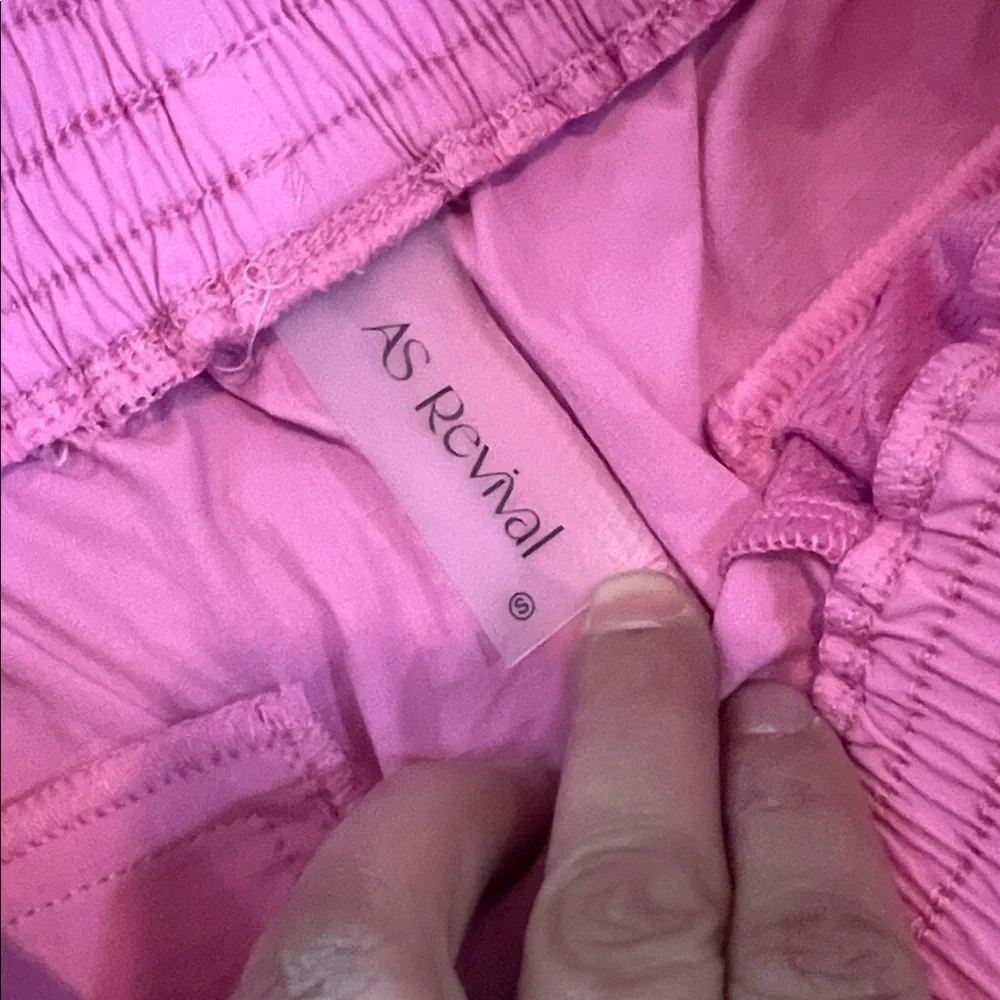 Vibrant Pink Elastic Waist Pants - Picture 4 of 15